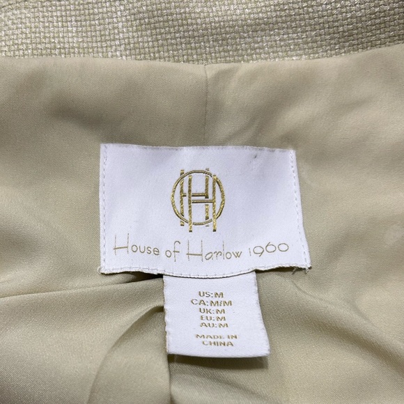 House of Harlow 1960 Double Breasted Light Green Blazer Size M Business Academia - Picture 8 of 8